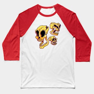 Laughing Skulls Baseball T-Shirt